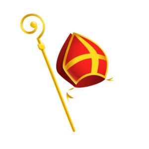 Mijter en staf Sinterklaas - jeromeschampagne.nl